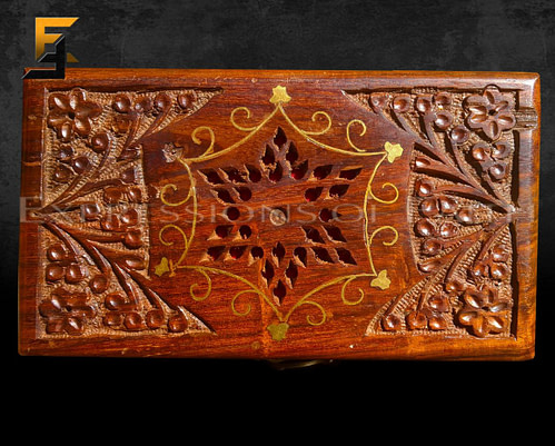 Indian Carved Jewellery Box