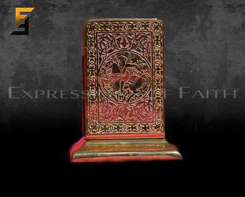 AB001 Persian Brass Letter Holder 01 500x401 - Antiques Shop